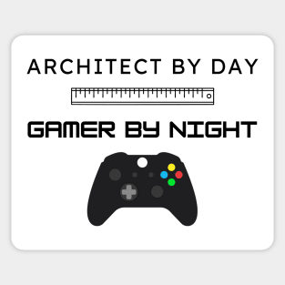 Architect By Day Gamer By Night Sticker